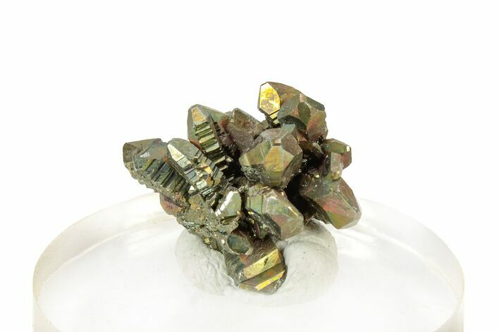 Iridescent Marcasite Crystal Cluster - Linwood Mine, Iowa #240537